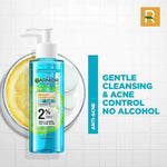 S?a R?a M?t D?ng Gel D?u Nh? Cho Da D?u M?n Garnier Skin Naturals Bright Complete Anti-Acne